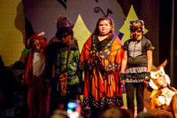 Four students dressed as animals.