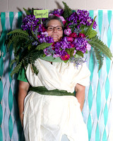 Teacher dressed as the word "Bouquet"
